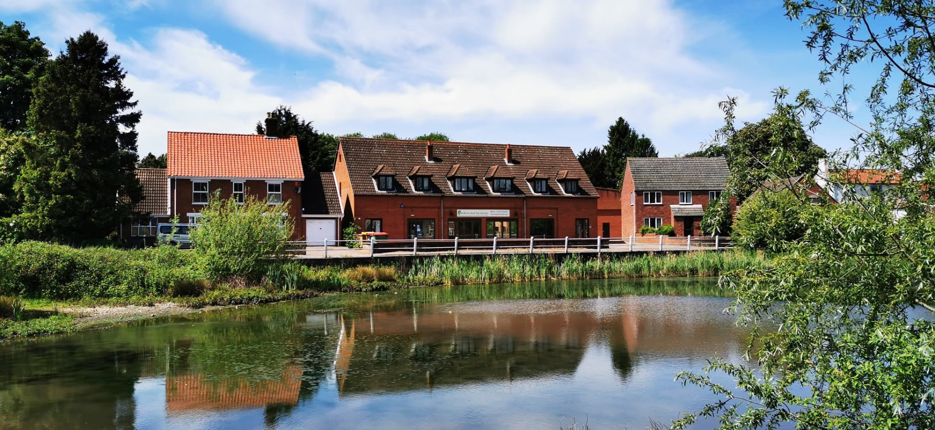 Mulberry Bush Day Nursery in Mulbarton, beside the village duck pond